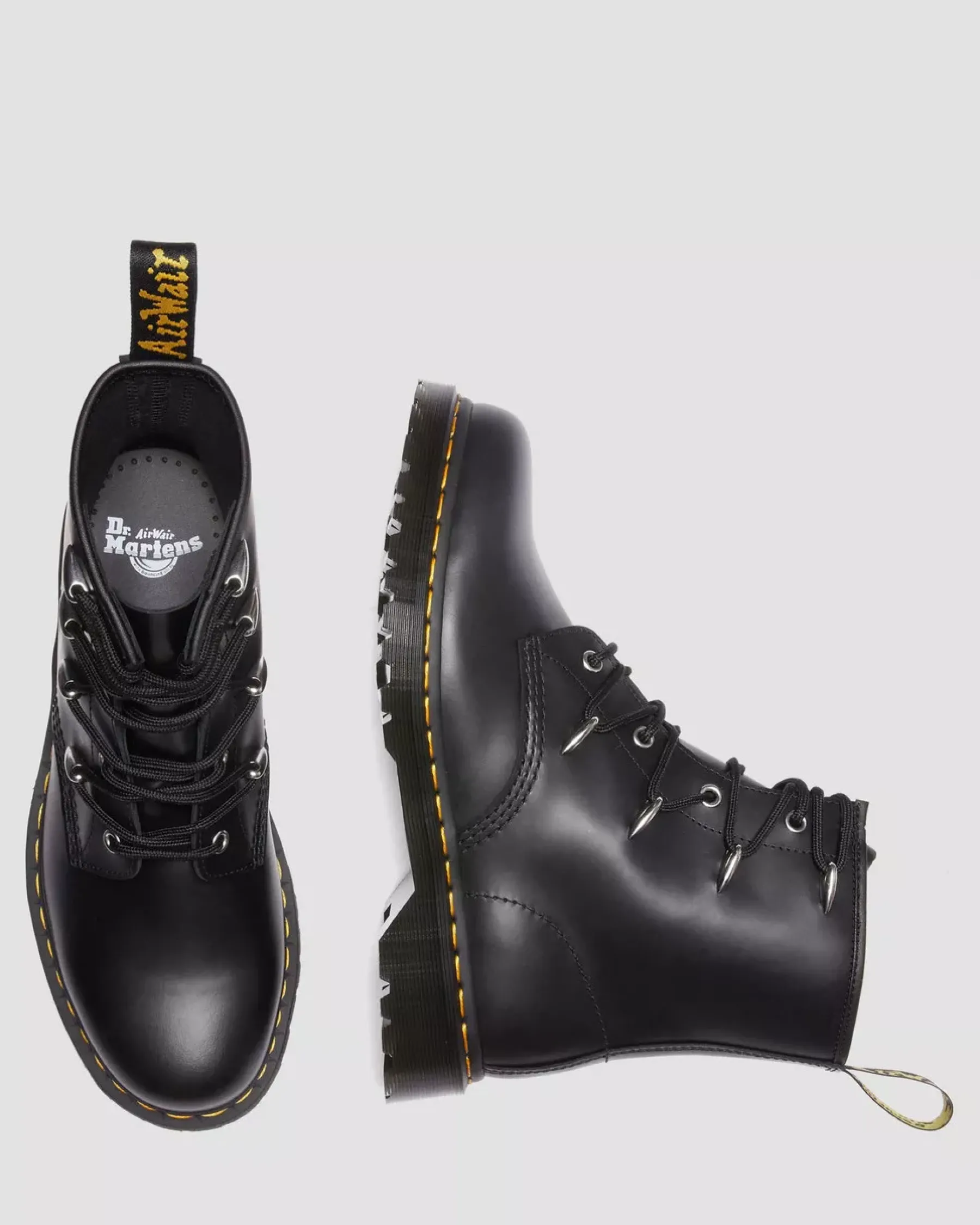 Sale|Originals>Dr. Martens 1460 Alien Hardware Leather Lace Up Boots BLACK — Danuibo