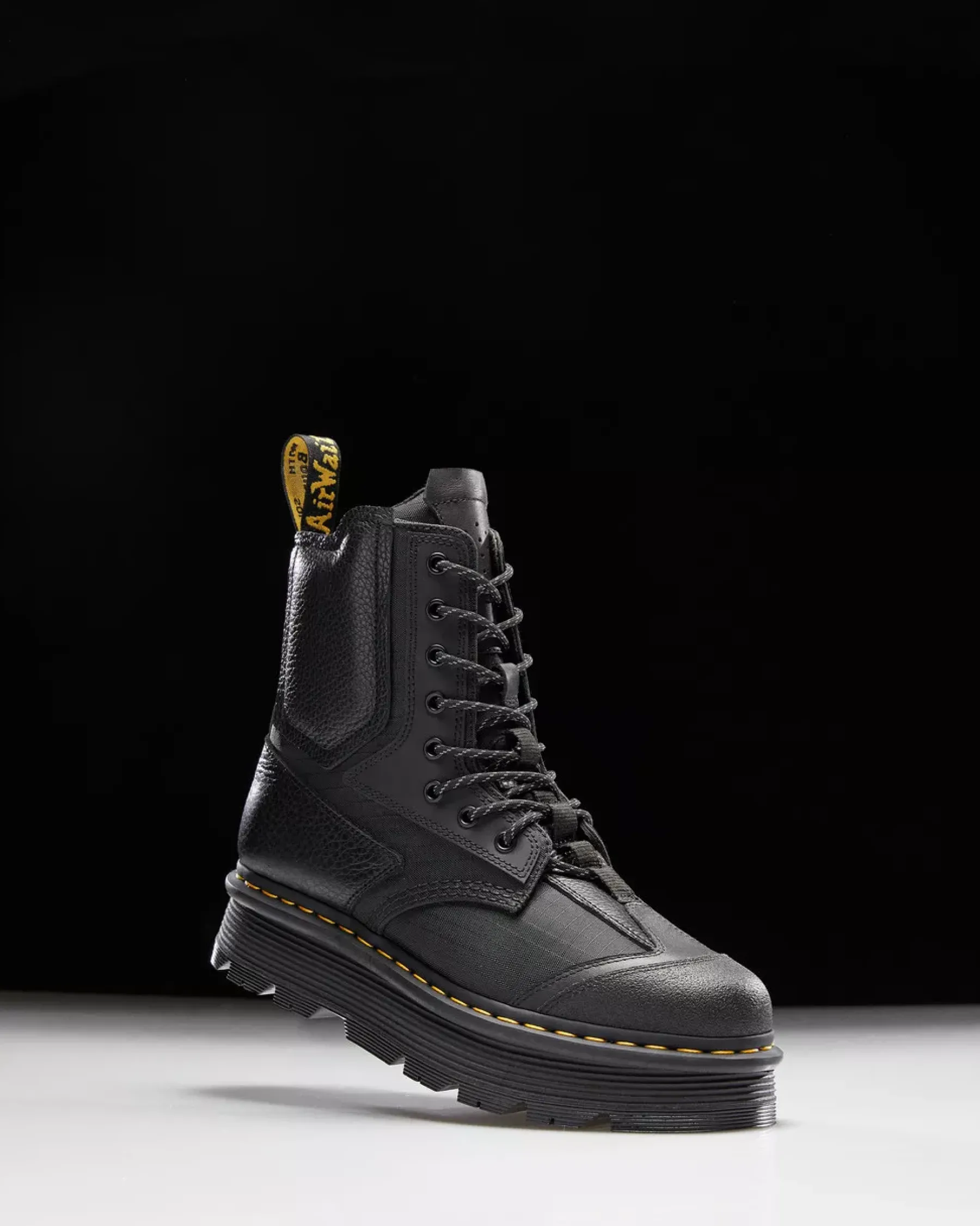 Originals|Platform Boots>Dr. Martens 1460 Beta Zebzag Platform Boots Black — Lunar+Sorento+Hub Ripstop
