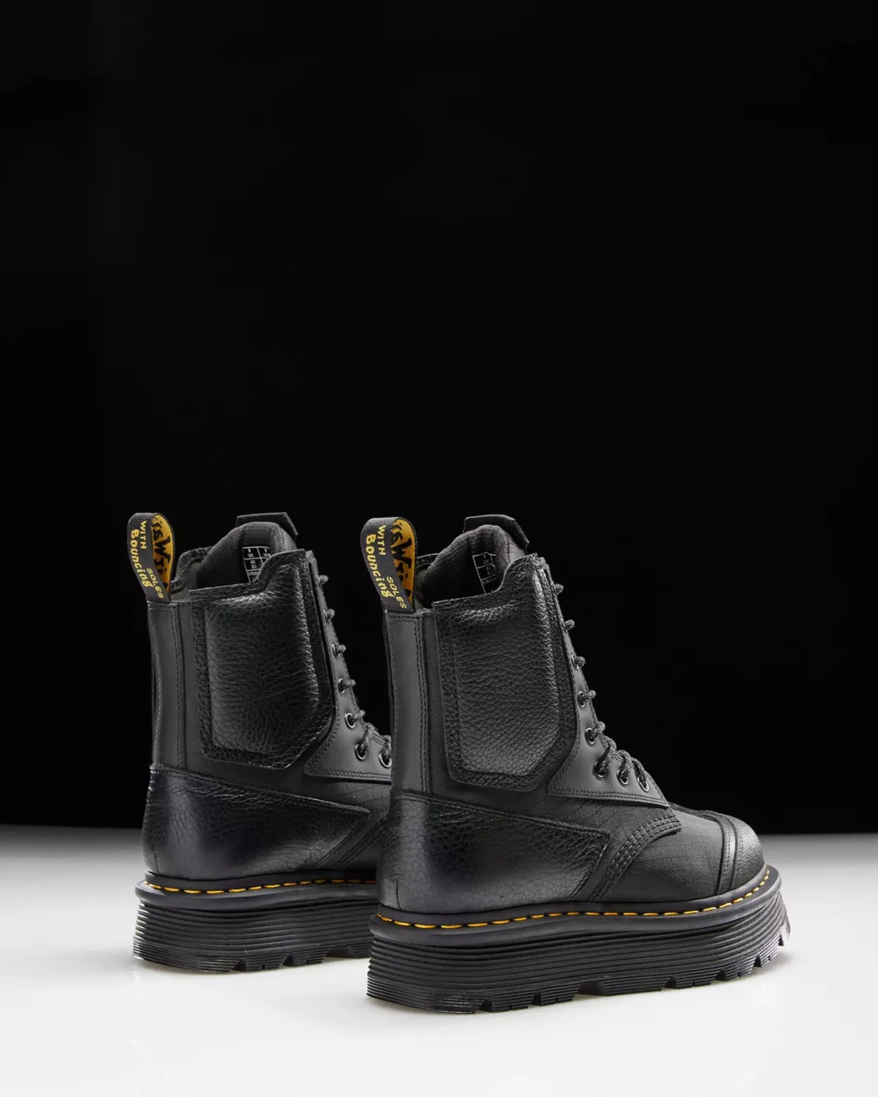 Originals|Platform Boots>Dr. Martens 1460 Beta Zebzag Platform Boots Black — Lunar+Sorento+Hub Ripstop
