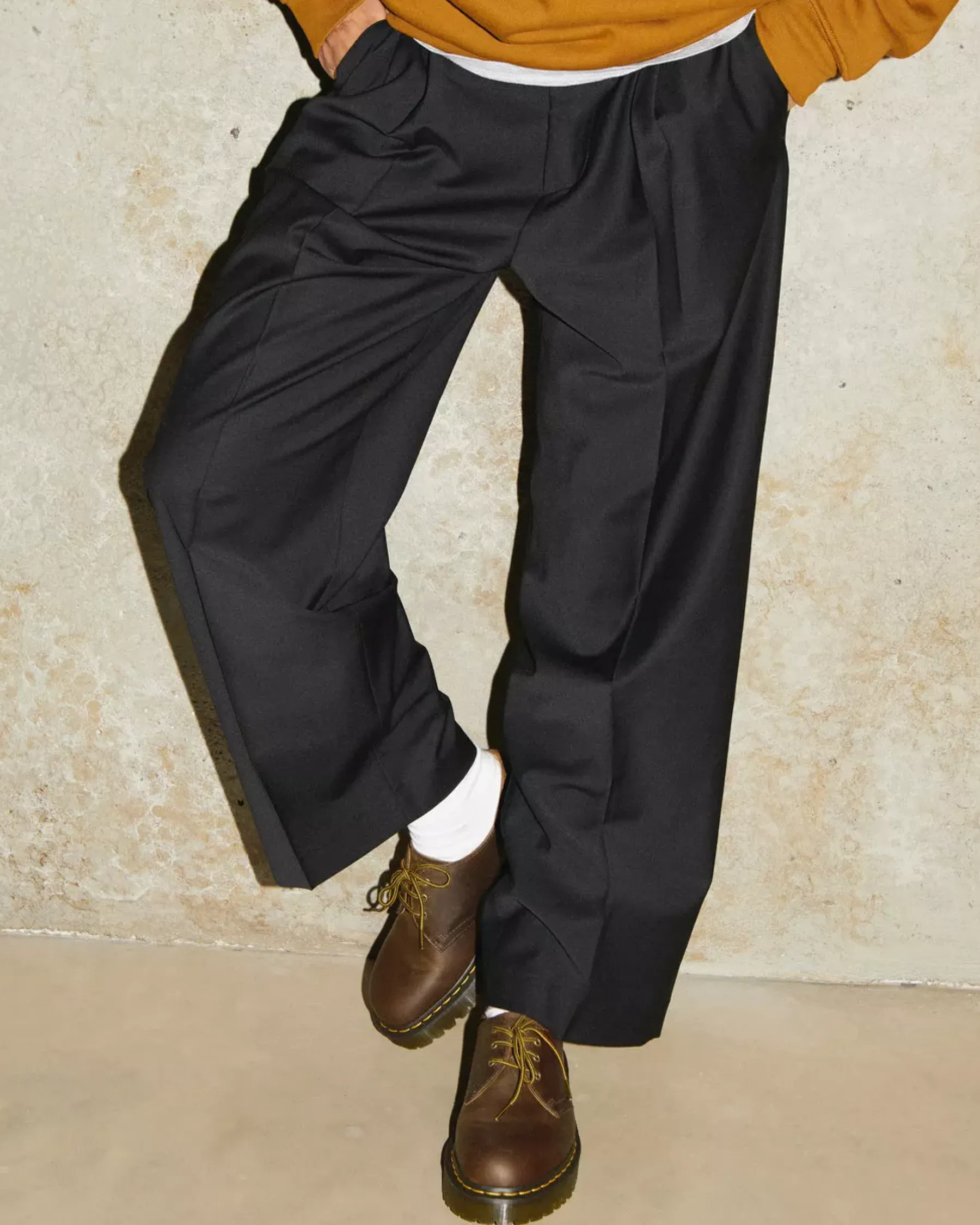 Platform Shoes|Oxfords>Dr. Martens 1461 Bex Crazy Horse Leather Oxford Shoes Dark Brown — Crazy Horse