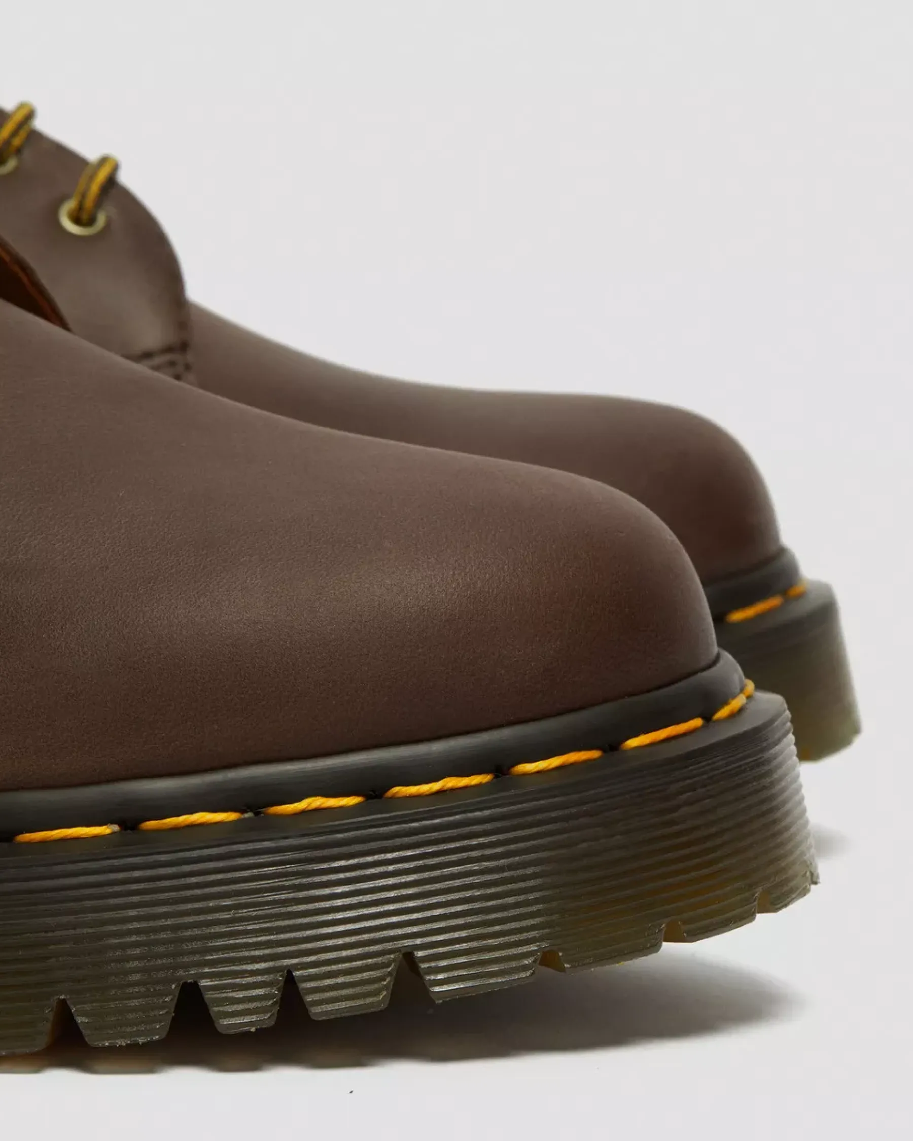 Platform Shoes|Oxfords>Dr. Martens 1461 Bex Crazy Horse Leather Oxford Shoes Dark Brown — Crazy Horse