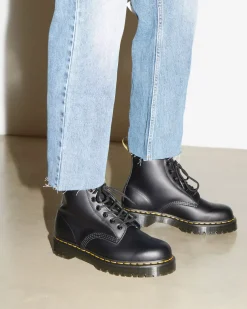 Originals|Platform Boots>Dr. Martens 101 Bex Smooth Leather Ankle Boots Black — Smooth Leather