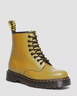 Sale|Platform Boots>Dr. Martens 1460 Bex Smooth Leather Lace Up Boots ANTIQUE OLIVE — Smooth Leather