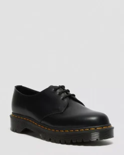 Bestsellers|Bestsellers>Dr. Martens 1461 Bex Smooth Leather Oxford Shoes Black — Smooth Leather