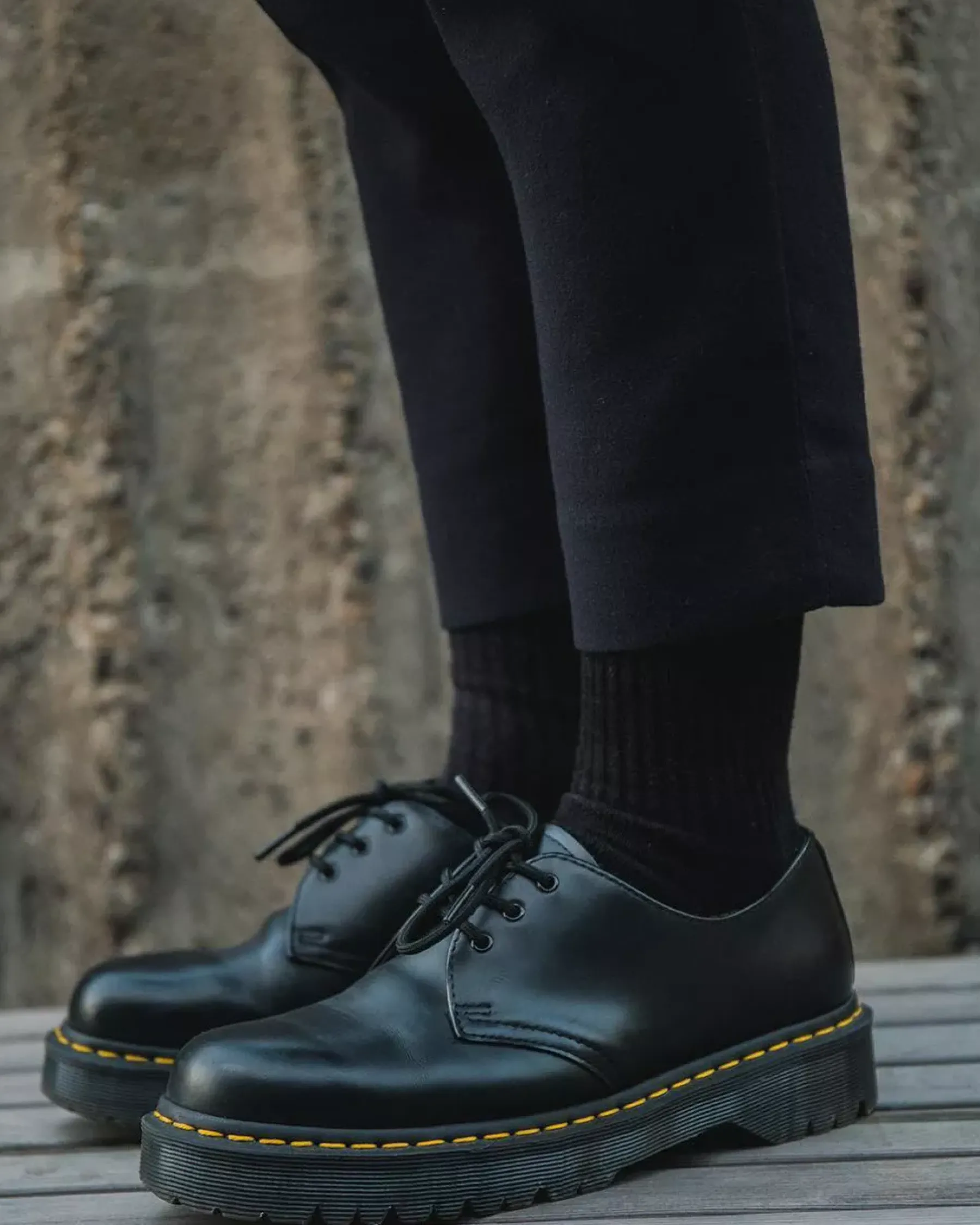 Bestsellers|Bestsellers>Dr. Martens 1461 Bex Smooth Leather Oxford Shoes Black — Smooth Leather