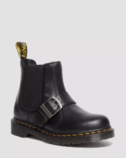 Sale|Originals>Dr. Martens 2976 Buckle Pull Up Leather Chelsea Boots BLACK — Pull Up