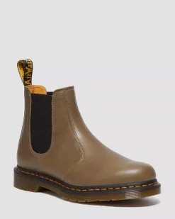 Sale|Originals>Dr. Martens 2976 Carrara Leather Chelsea Boots Olive — Carrara