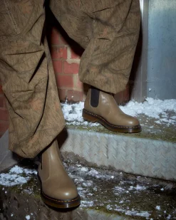 Sale|Originals>Dr. Martens 2976 Carrara Leather Chelsea Boots Olive — Carrara