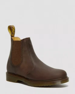 Originals|Bestsellers>Dr. Martens 2976 Crazy Horse Leather Chelsea Boots Brown — Crazy Horse