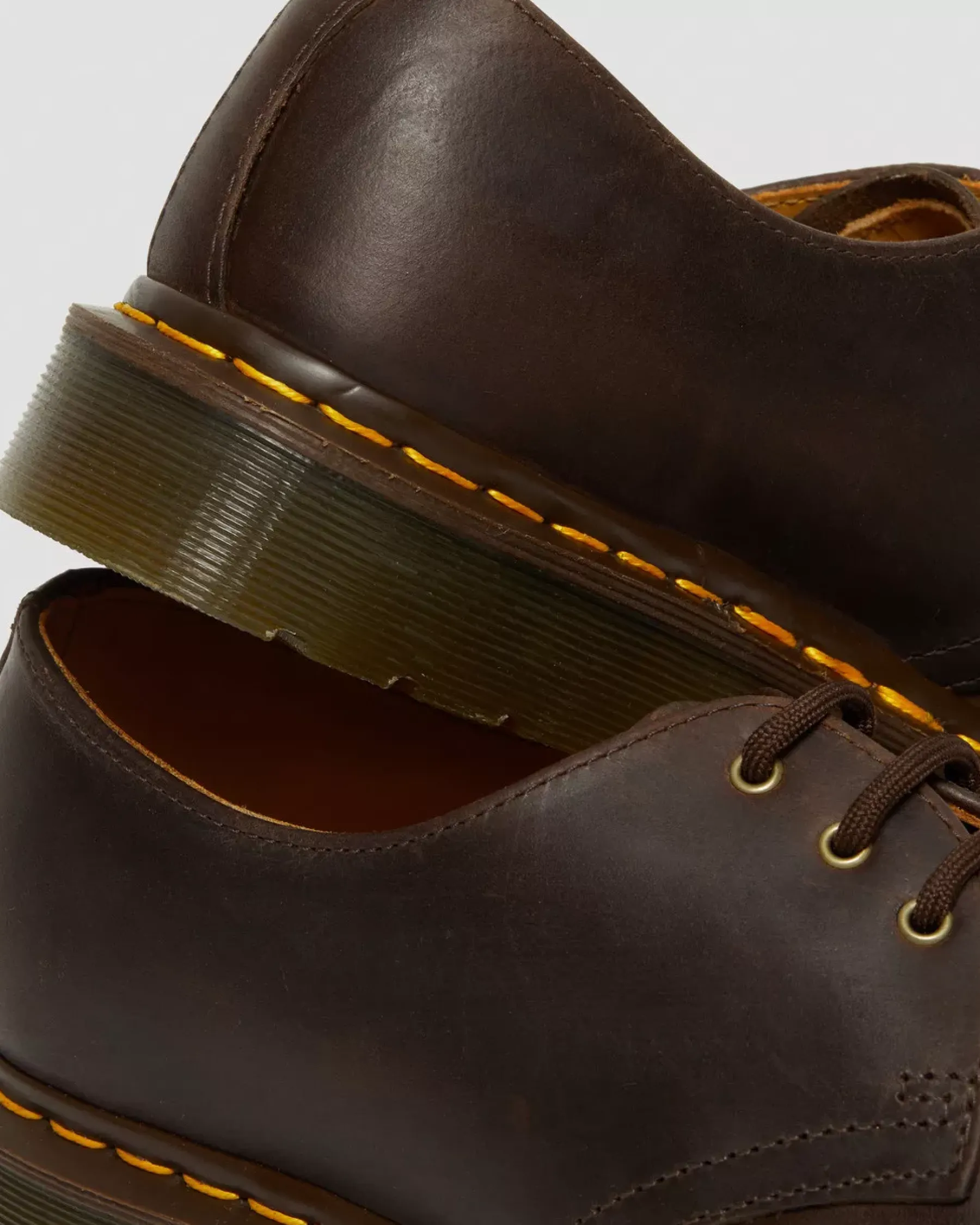 Originals|Shoes>Dr. Martens 1461 Crazy Horse Leather Oxford Shoes Brown — Crazy Horse