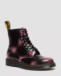 Originals|Ankle Boots>Dr. Martens 1460 Distressed Leather Lace Up Boots Pink — Arcadia