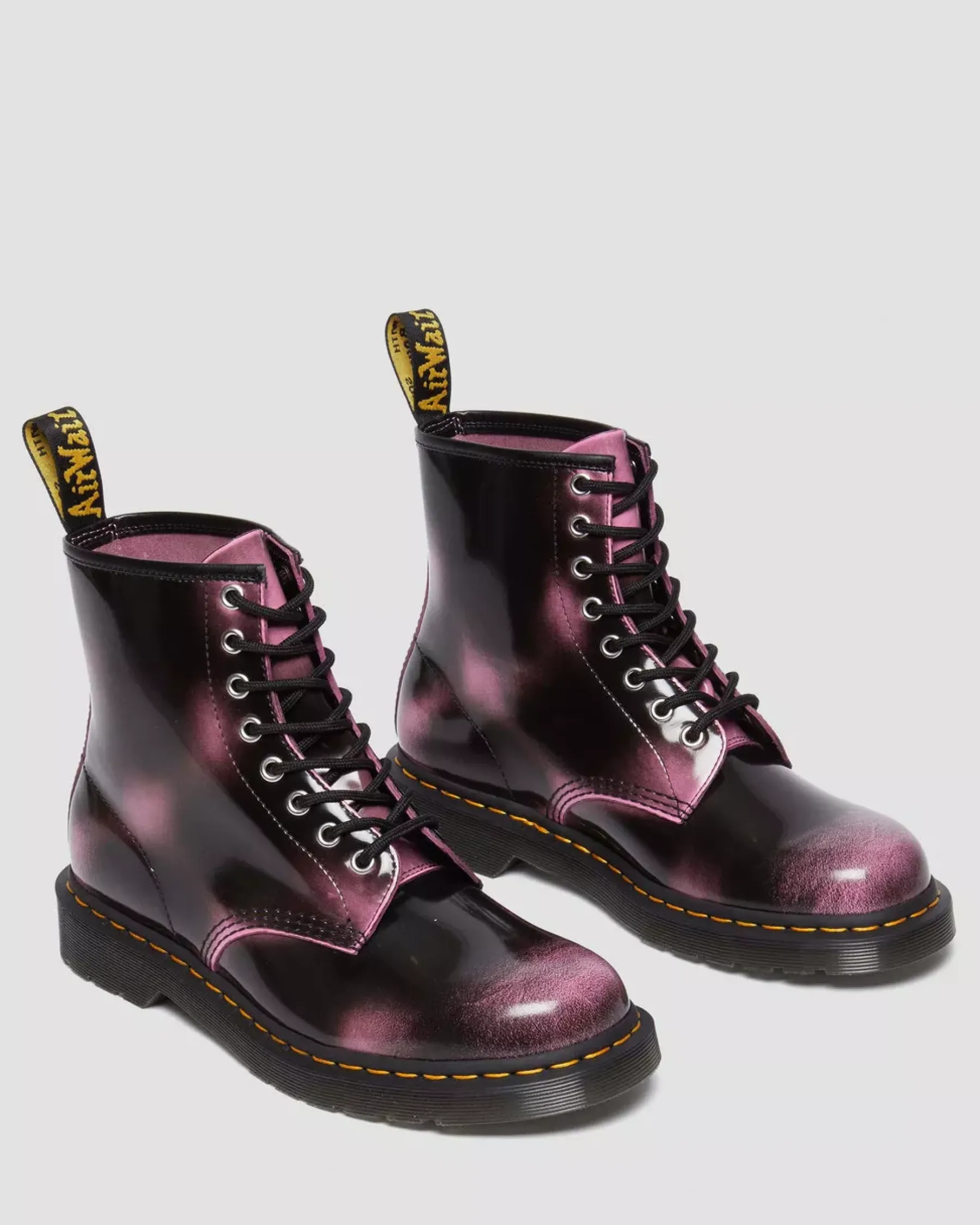 Originals|Ankle Boots>Dr. Martens 1460 Distressed Leather Lace Up Boots Pink — Arcadia