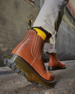 Originals|Winter Boots>Dr. Martens 2976 DM's Wintergrip Leather Chelsea Boots Tan — Blizzard Wp