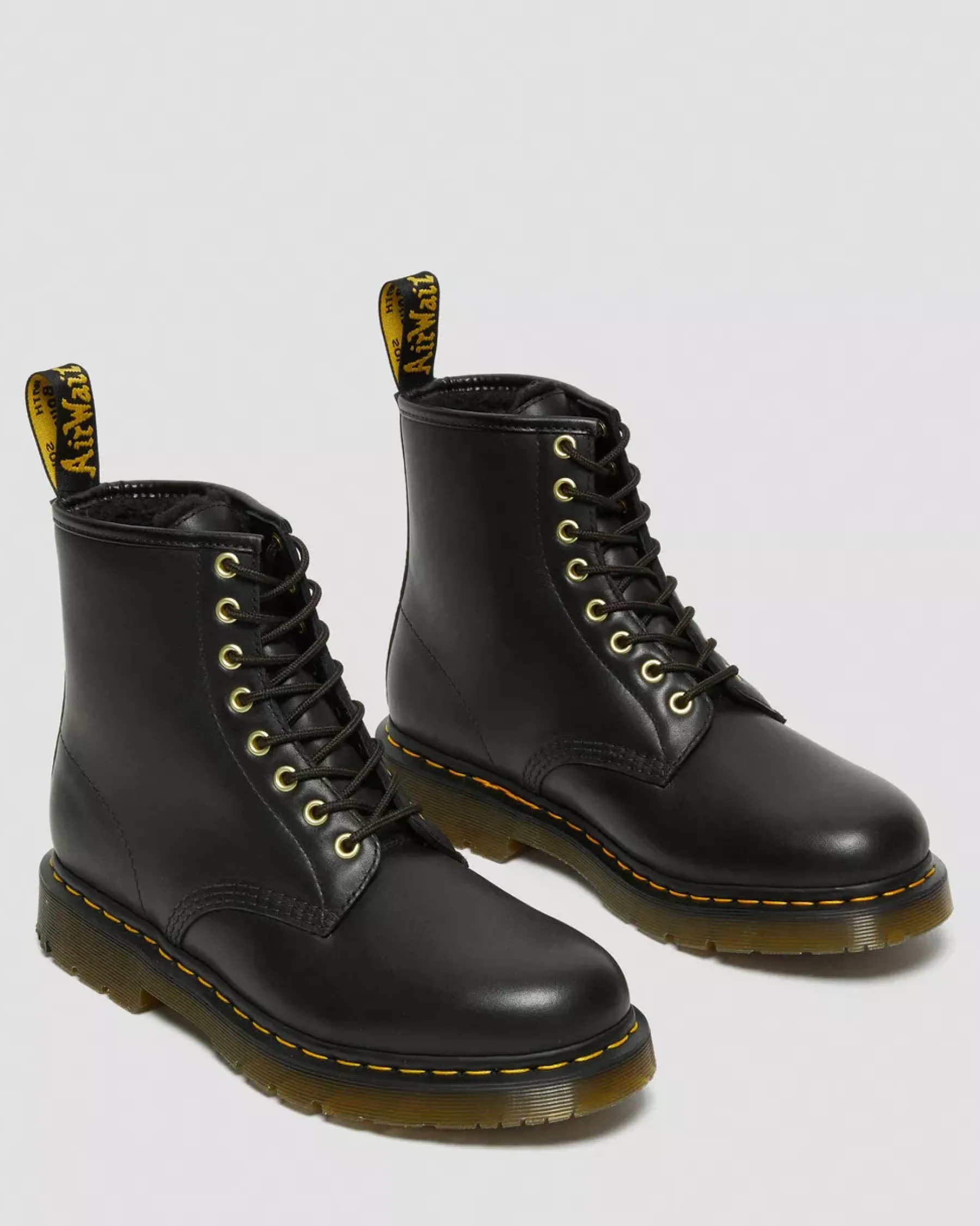 Originals|Winter Boots>Dr. Martens 1460 DM's Wintergrip Leather Lace Up Boots Black — Blizzard Wp