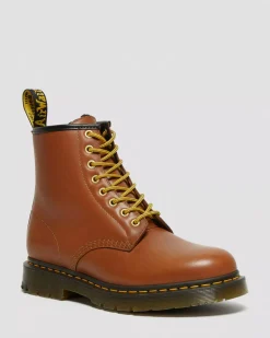 Originals|Winter Boots>Dr. Martens 1460 DM's Wintergrip Leather Lace Up Boots Tan — Blizzard Wp