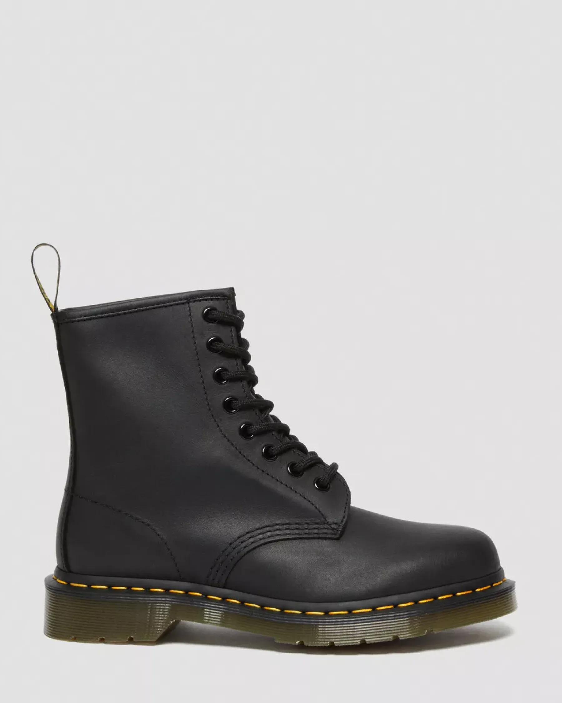 Originals|Ankle Boots>Dr. Martens 1460 Greasy Leather Lace Up Boots Black — Greasy