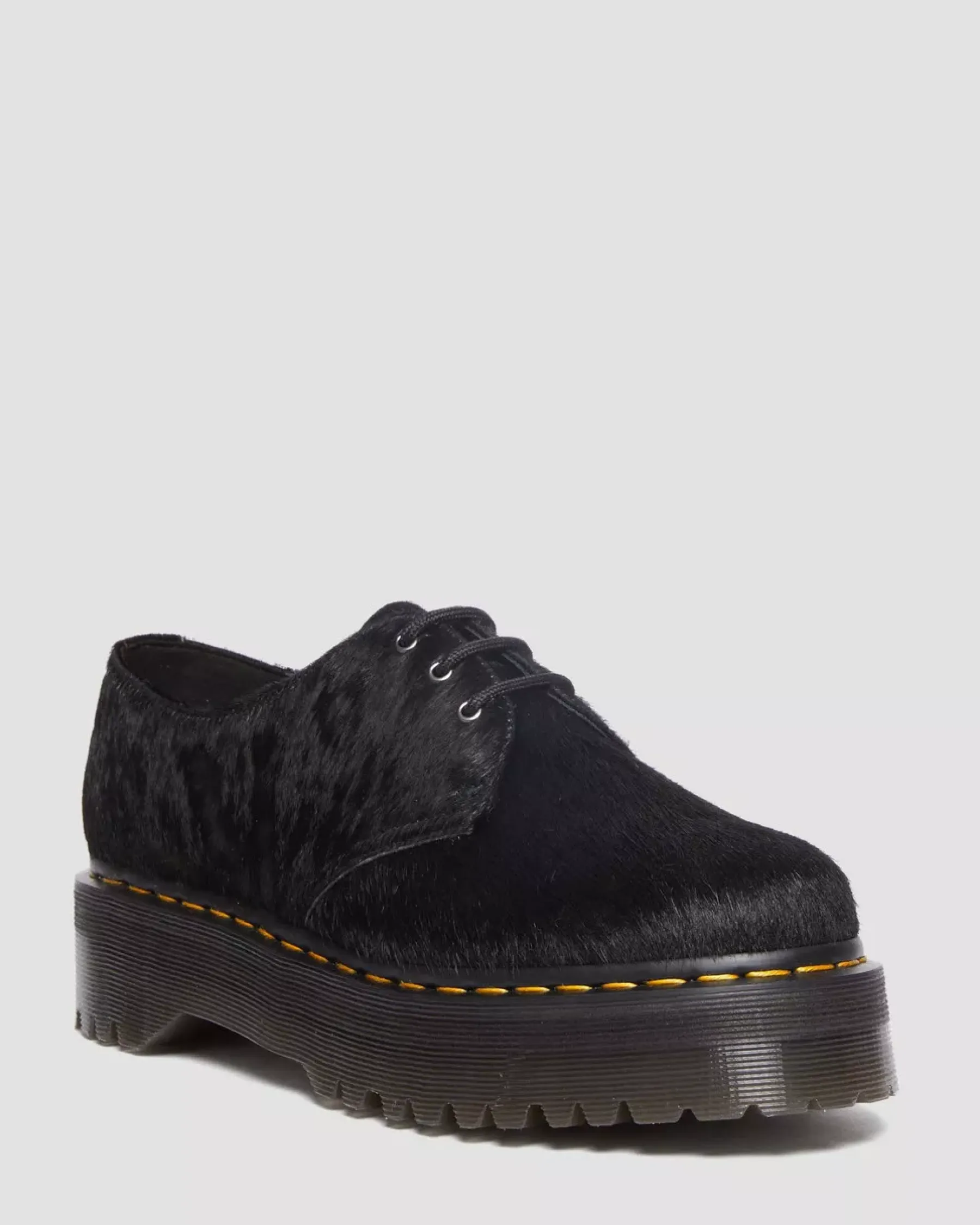 Sale|Originals>Dr. Martens 1461 Hair-On Platform Shoes BLACK HAIR ON — Hair On