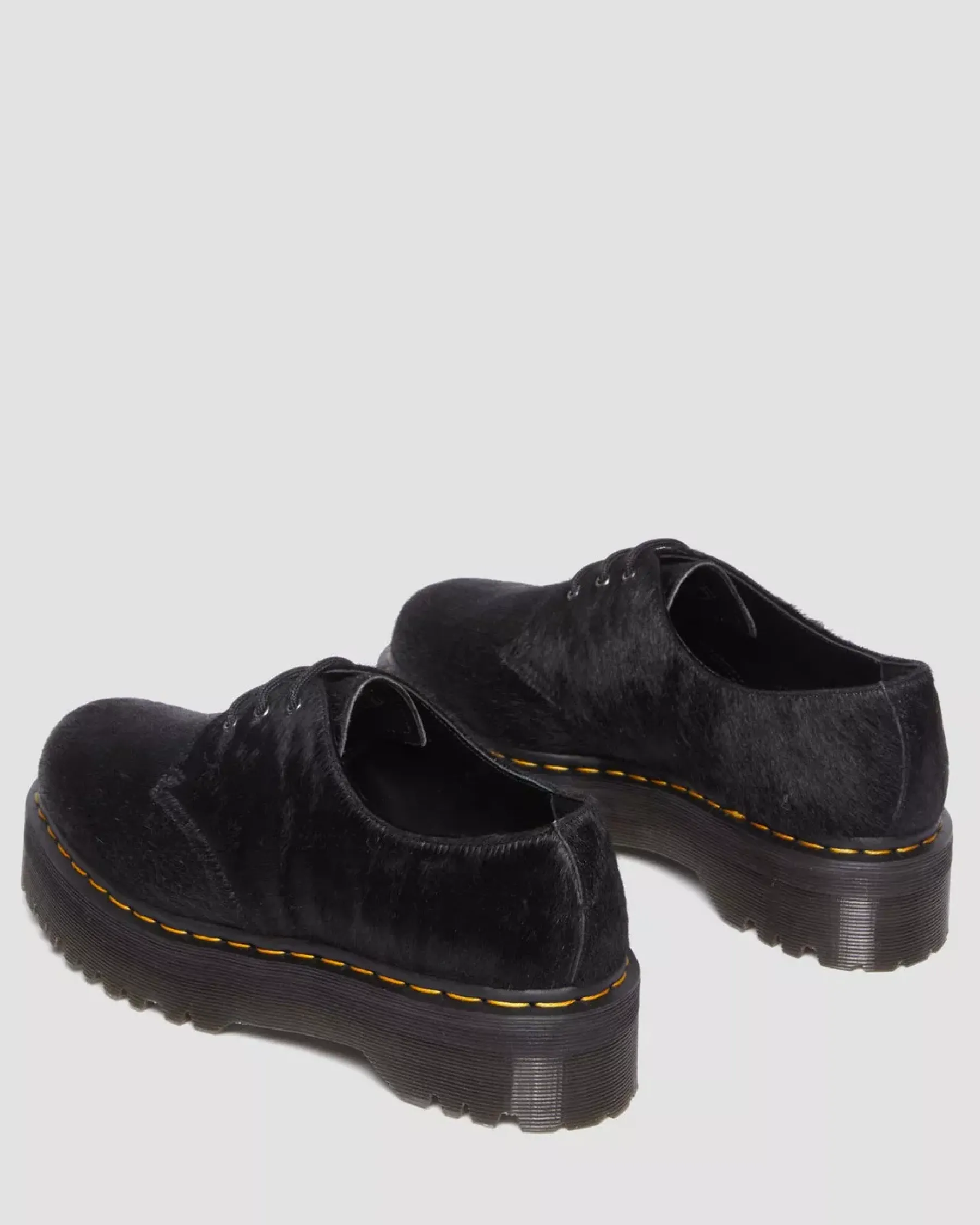 Sale|Originals>Dr. Martens 1461 Hair-On Platform Shoes BLACK HAIR ON — Hair On