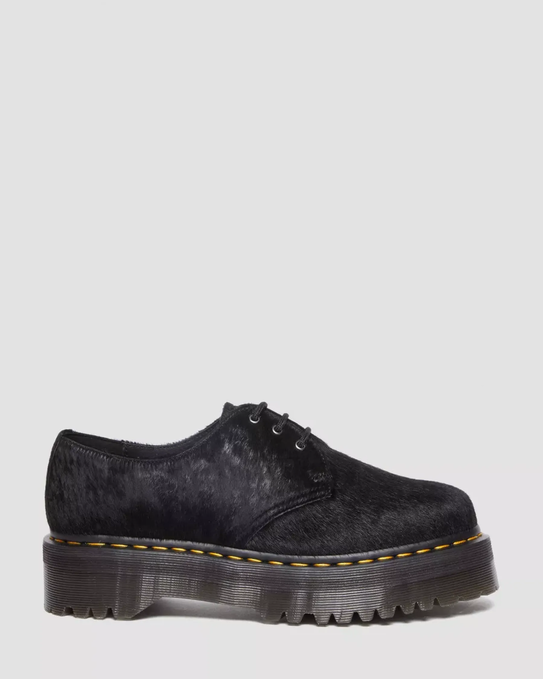 Sale|Originals>Dr. Martens 1461 Hair-On Platform Shoes BLACK HAIR ON — Hair On