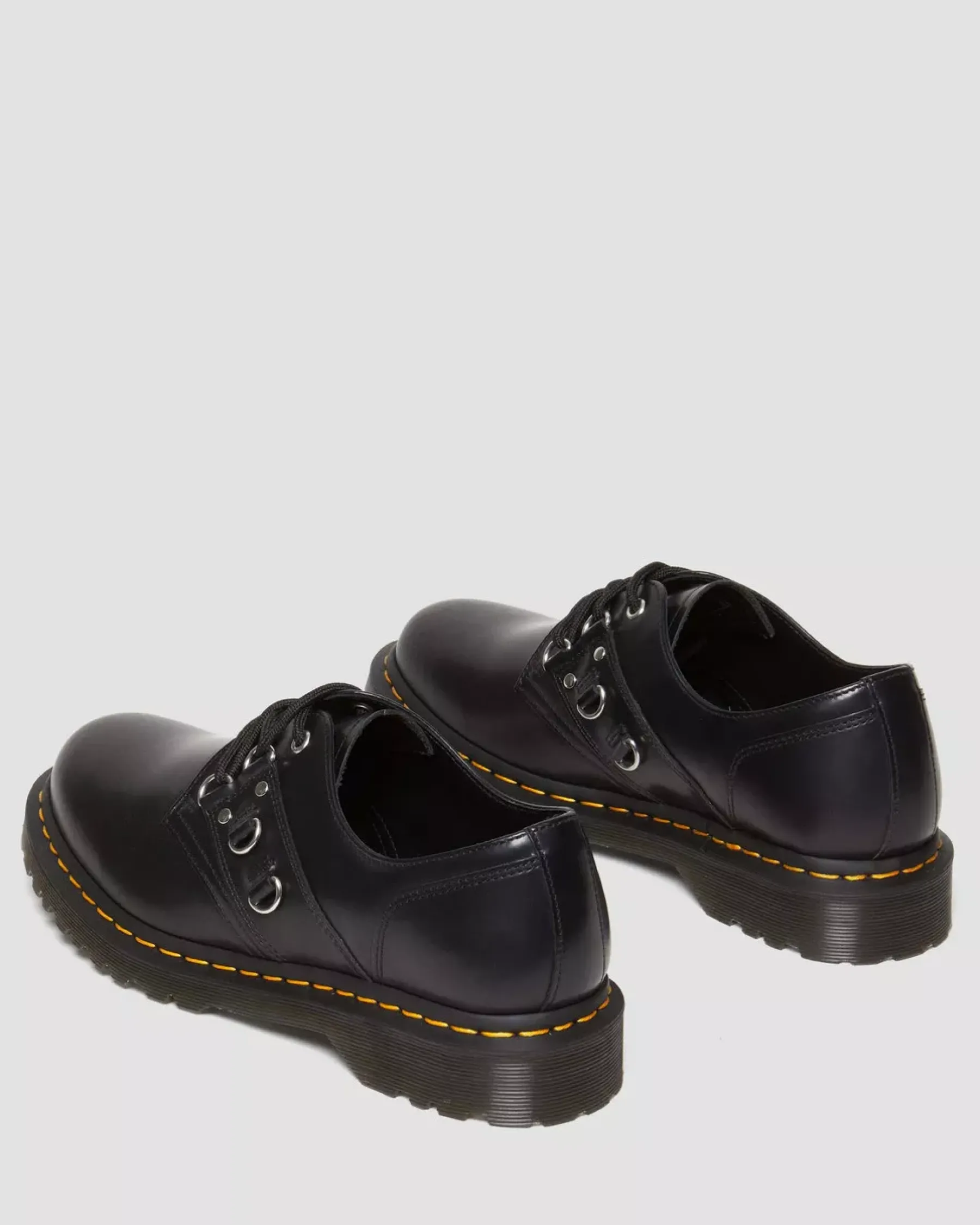 Originals|Shoes>Dr. Martens 1461 Hardware Polished Smooth Leather Oxford Shoes Black — Polished Smooth