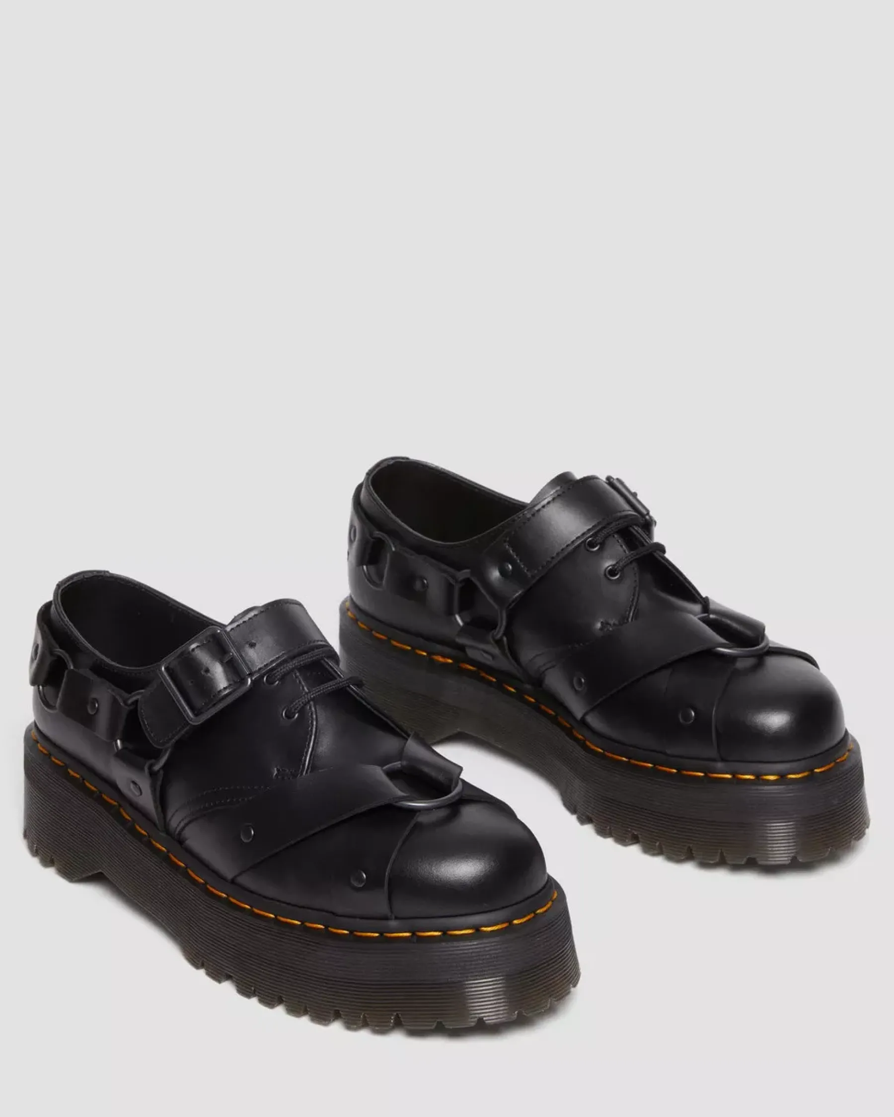 Sale|Originals>Dr. Martens 1461 Harness Leather Platform Shoes Black — Paris