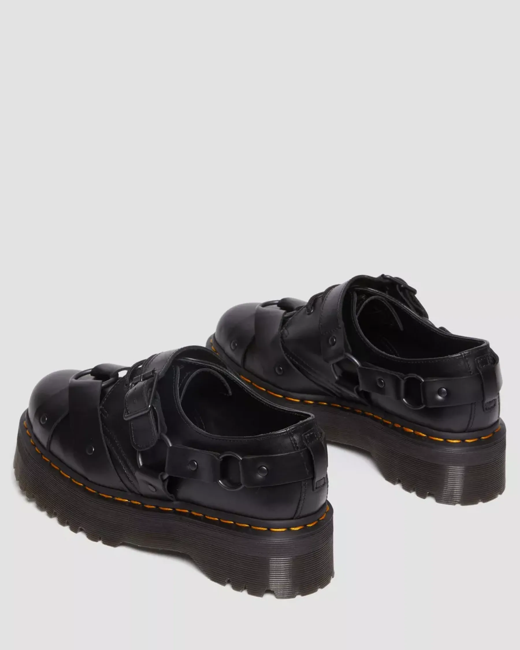Sale|Originals>Dr. Martens 1461 Harness Leather Platform Shoes Black — Paris