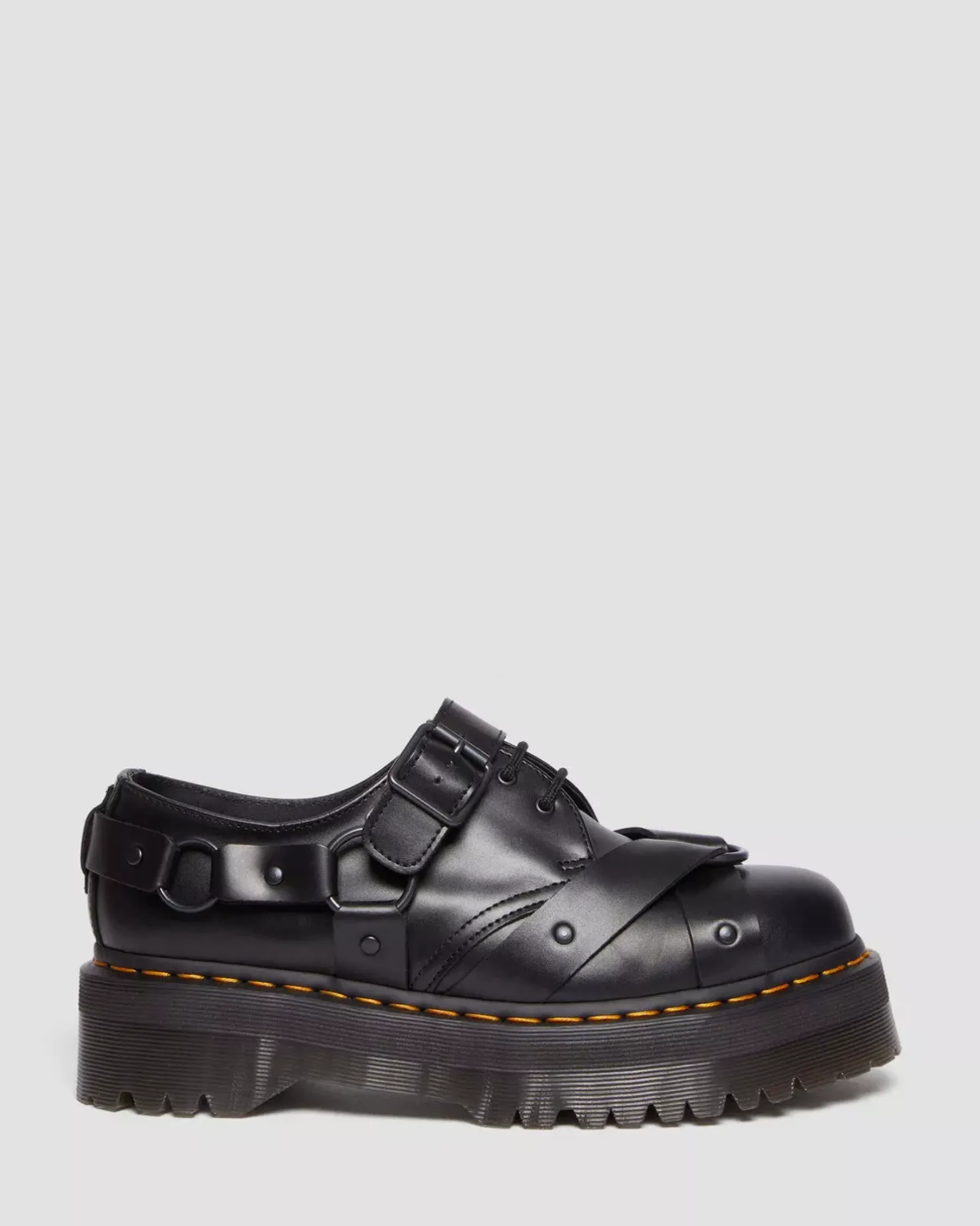Sale|Originals>Dr. Martens 1461 Harness Leather Platform Shoes Black — Paris