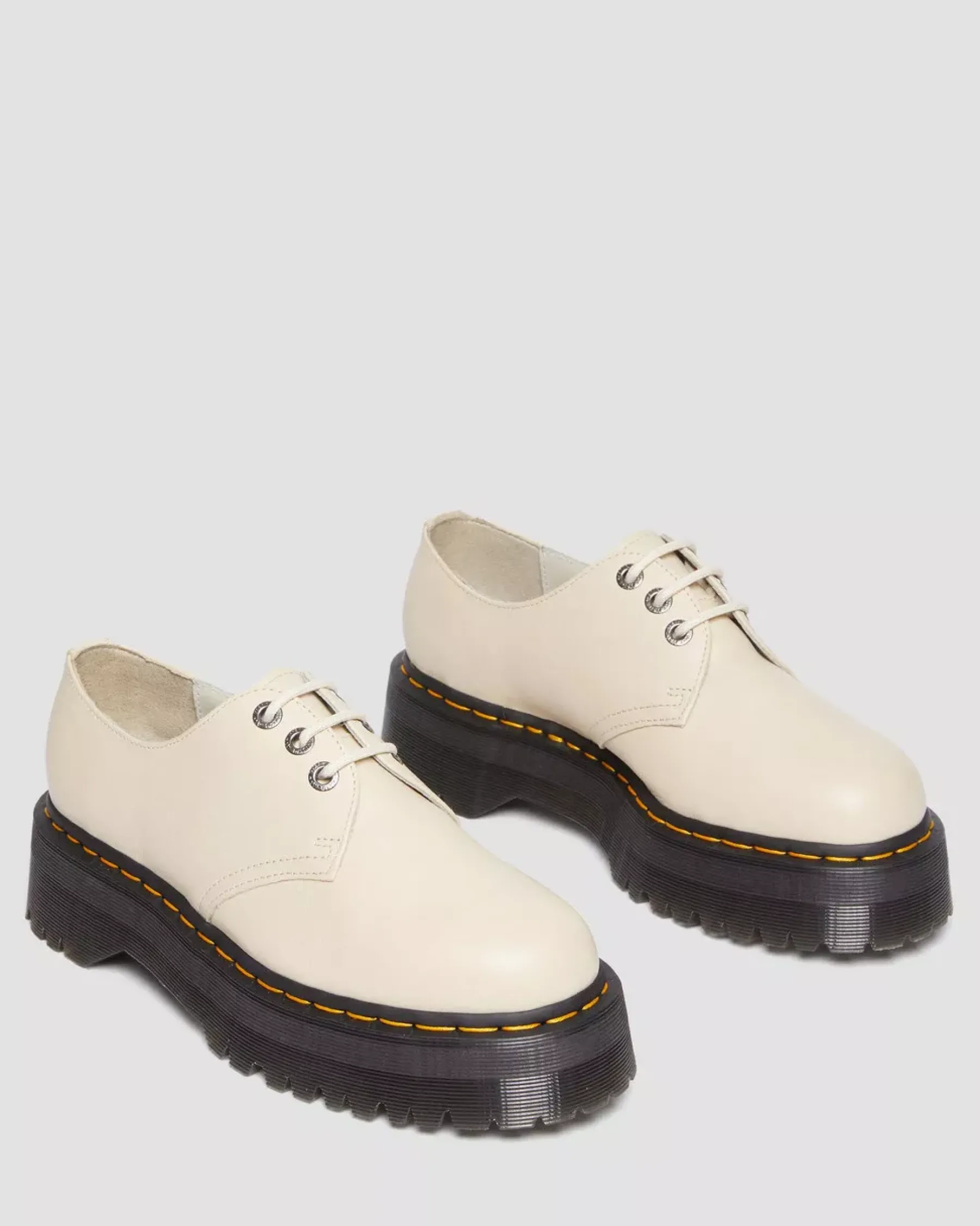 Sale|Originals>Dr. Martens 1461 II Pisa Leather Platform Shoes Parchment Beige — Pisa