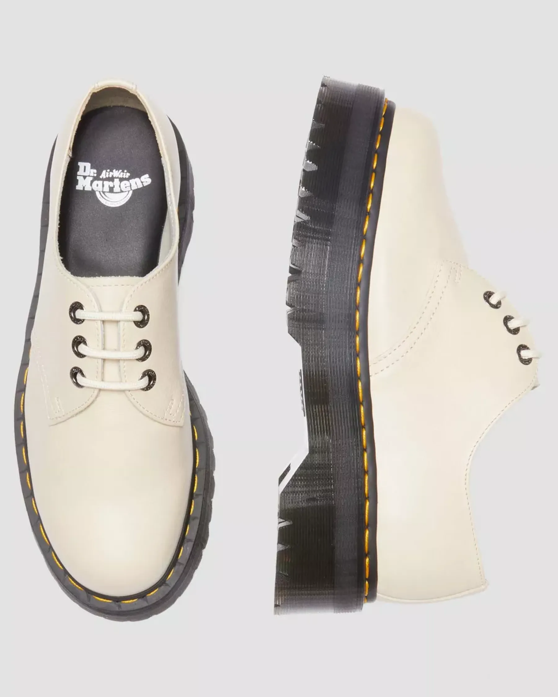 Sale|Originals>Dr. Martens 1461 II Pisa Leather Platform Shoes Parchment Beige — Pisa