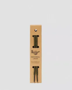 Laces|Accessories>Dr. Martens 36 Inch Flat Shoe Laces (4-5 Eye) Black+Yellow — Cotton