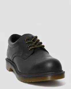 Laces|Accessories>Dr. Martens 36 Inch Flat Shoe Laces (4-5 Eye) Black+Yellow — Cotton