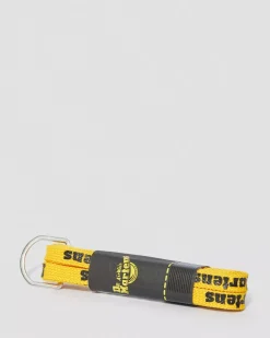 Laces|Accessories>Dr. Martens 55 Inch Flat Shoe Laces (8-10 Eye) Yellow+Black — Tetoron