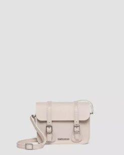 Accessories|Bags>Dr. Martens 7 Inch Leather Crossbody Bag VINTAGE TAUPE — Smooth Leather