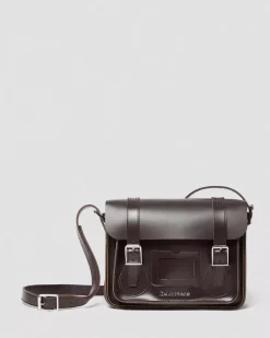 Accessories|Bags>Dr. Martens 11 inch Leather Messenger Bag Burgundy — Kiev & Smooth