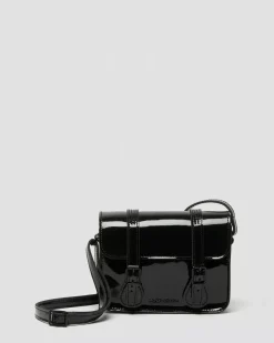 Accessories|Bags>Dr. Martens 7 inch Patent Leather Crossbody Bag Black — Patent Leather