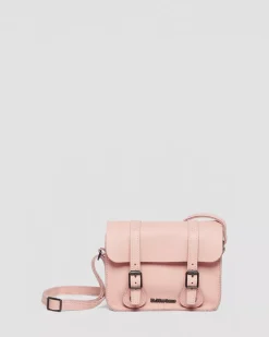 Accessories|Bags>Dr. Martens 7 Inch Pisa Leather Crossbody Bag Peach Beige — Pisa