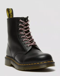 Laces|Accessories>Dr. Martens 55 Inch Round Marl Shoe Laces (8-10 Eye) Red — Polyester