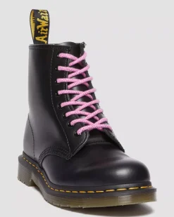 Laces|Accessories>Dr. Martens 55 Inch Round Shoe Laces (8-10 Eye) THRIFT PINK — Polyester