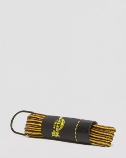 Laces|Accessories>Dr. Martens 26 Inch Round Shoe Laces (3-Eye) Brown+Yellow — Cotton