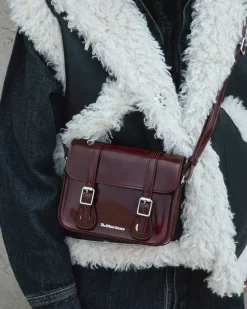 Accessories|Bags>Dr. Martens 7 Inch Vegan Crossbody Bag Cherry Red — Oxford Rub Off