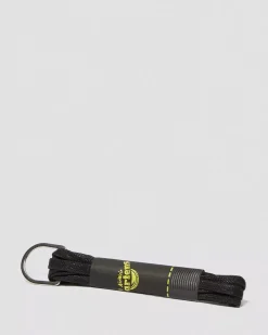 Laces|Accessories>Dr. Martens 26 Inch Waxed Flat Shoe Laces (3 Eye) Black — Tetoron