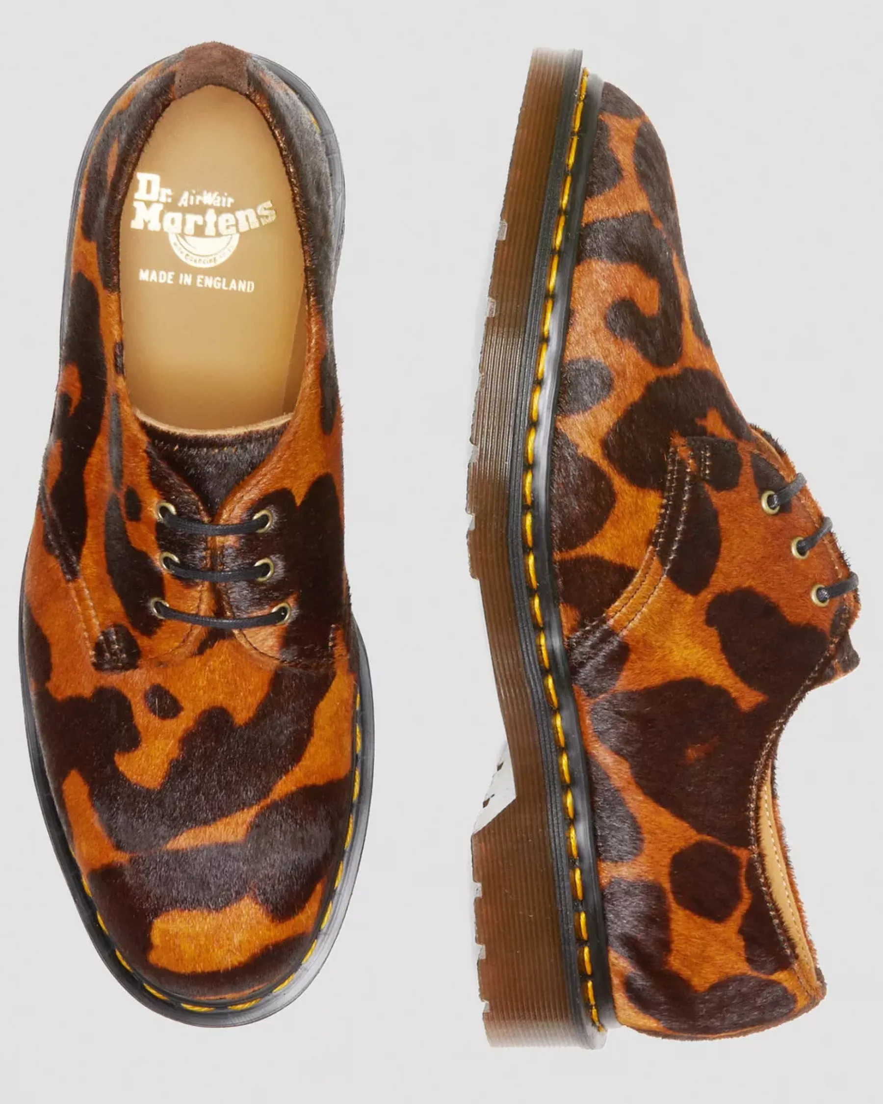 Sale|Originals>Dr. Martens 1461 Made in England Hair On Oxford Shoes Ocelot — Hair On