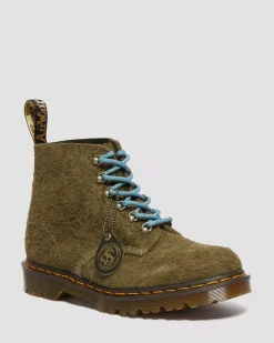 Sale|Originals>Dr. Martens 101 Made in England Hardware Suede Ankle Boots OLIVE