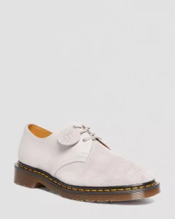 Sale|Originals>Dr. Martens 1461 Made in England Suede Oxford Shoes Pewter — Reverse Grain Suede