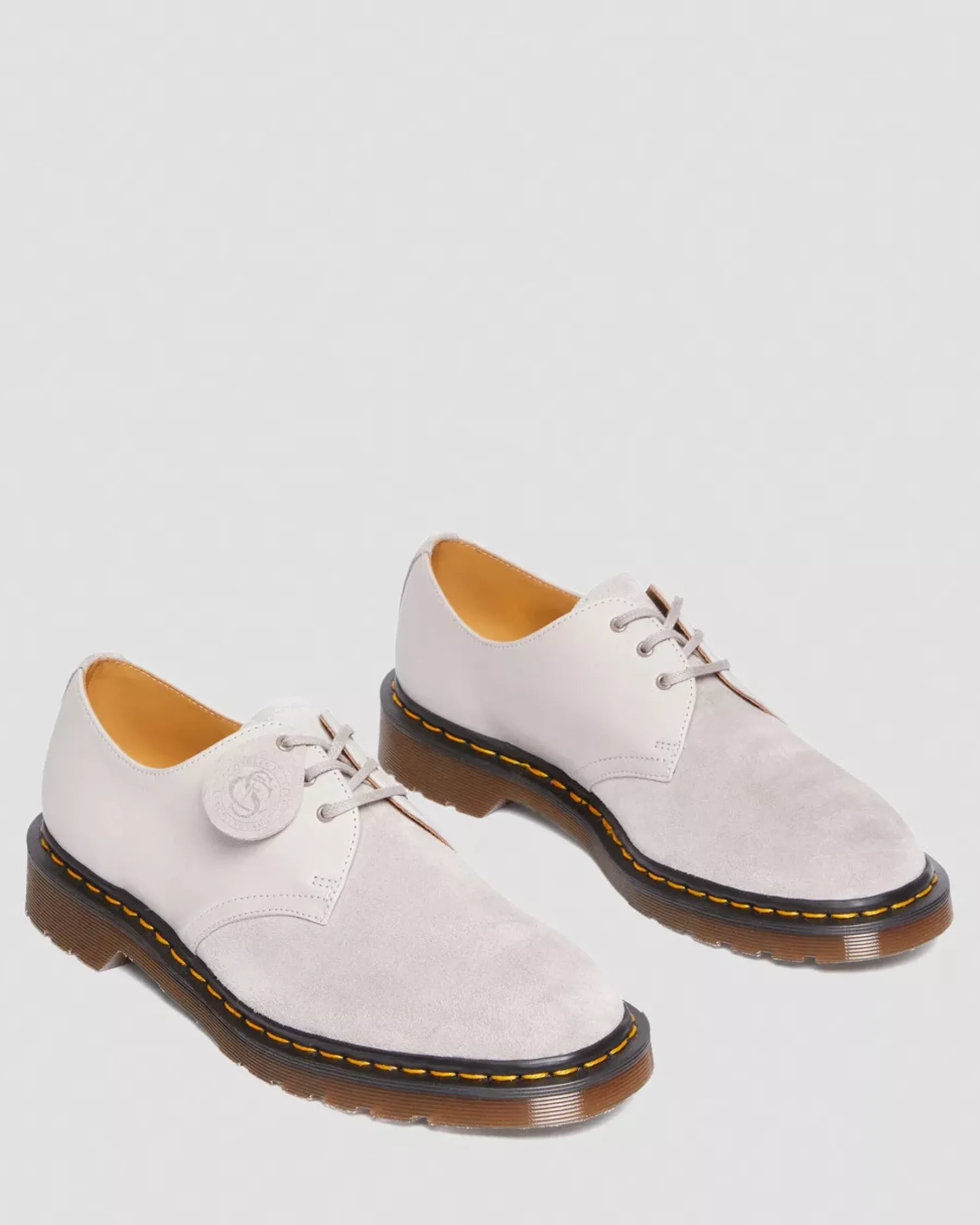 Sale|Originals>Dr. Martens 1461 Made in England Suede Oxford Shoes Pewter — Reverse Grain Suede