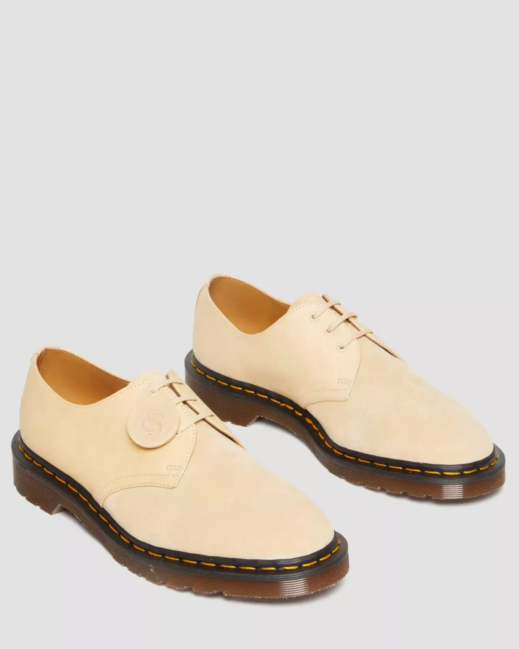 Sale|Originals>Dr. Martens 1461 Made in England Suede Oxford Shoes Mustard — Reverse Grain Suede
