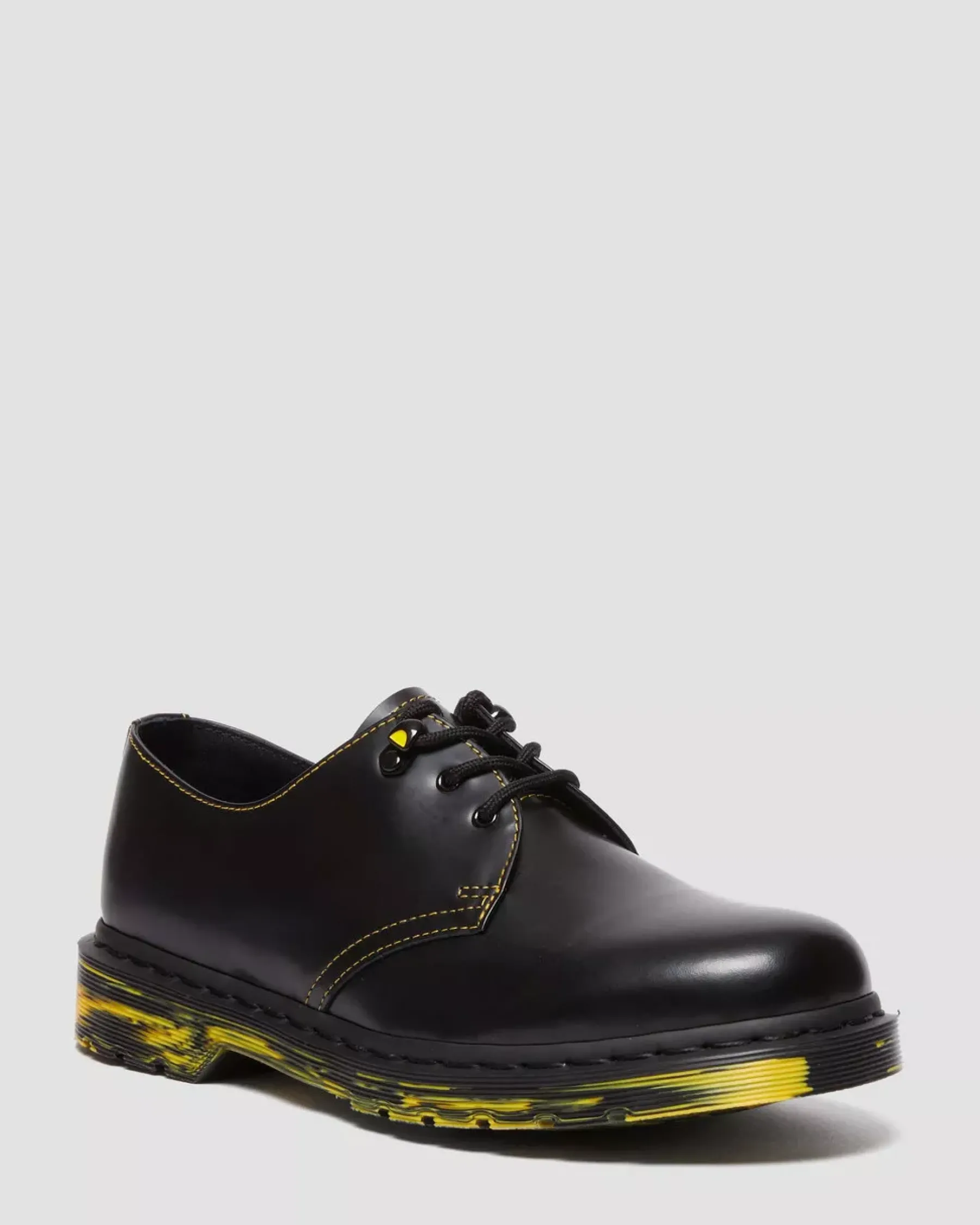 Sale|Originals>Dr. Martens 1461 Marbled Sole Leather Oxford Shoes Black — Smooth Leather