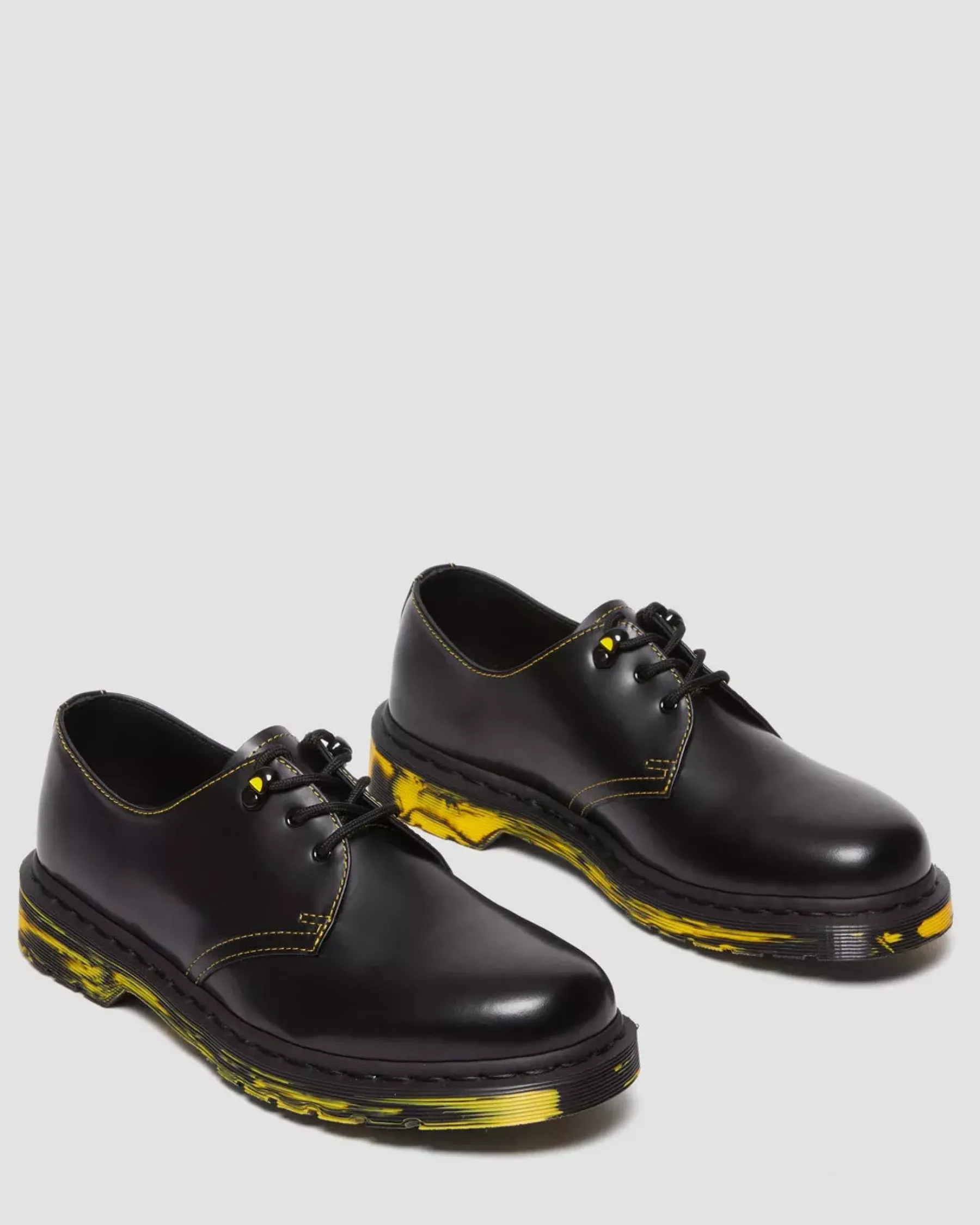 Sale|Originals>Dr. Martens 1461 Marbled Sole Leather Oxford Shoes Black — Smooth Leather