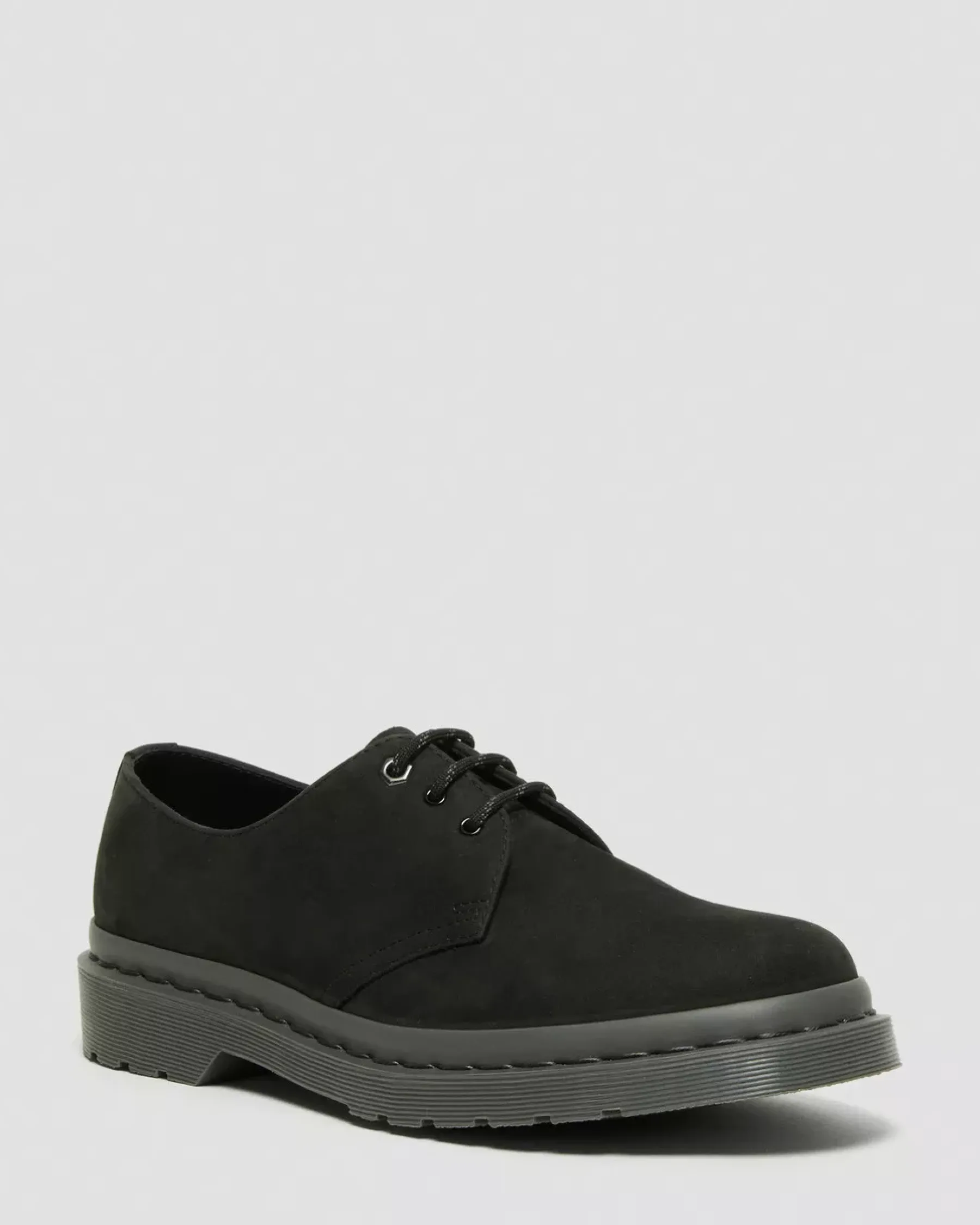 Sale|Originals>Dr. Martens 1461 Mono Milled Nubuck Leather Oxford Shoes Black — Milled Nubuck Wp