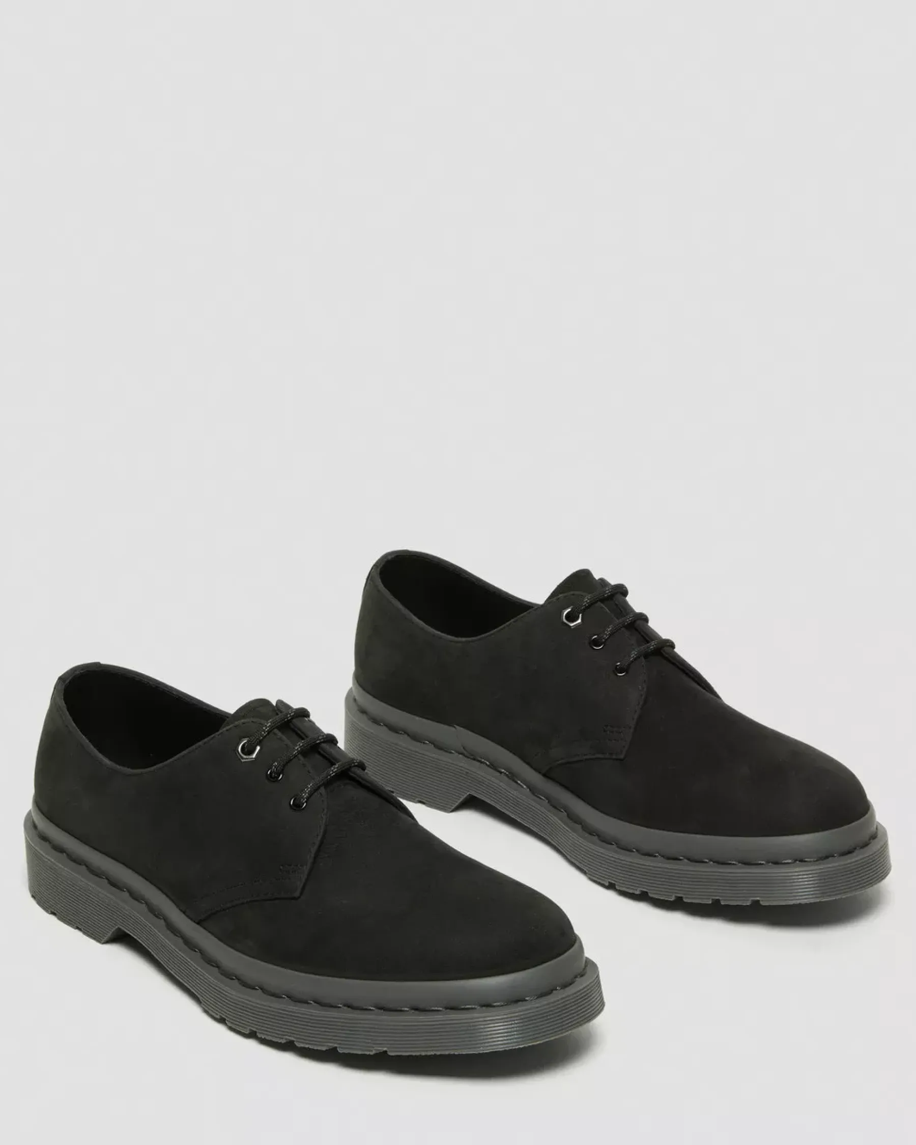 Sale|Originals>Dr. Martens 1461 Mono Milled Nubuck Leather Oxford Shoes Black — Milled Nubuck Wp